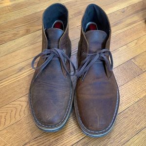 Awesome Clarks desert boots US men’s 10.5, lightly worn, dark brown